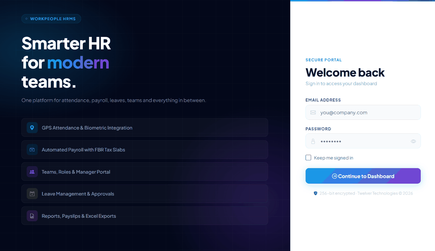 HRMS — HR Management Software screenshot