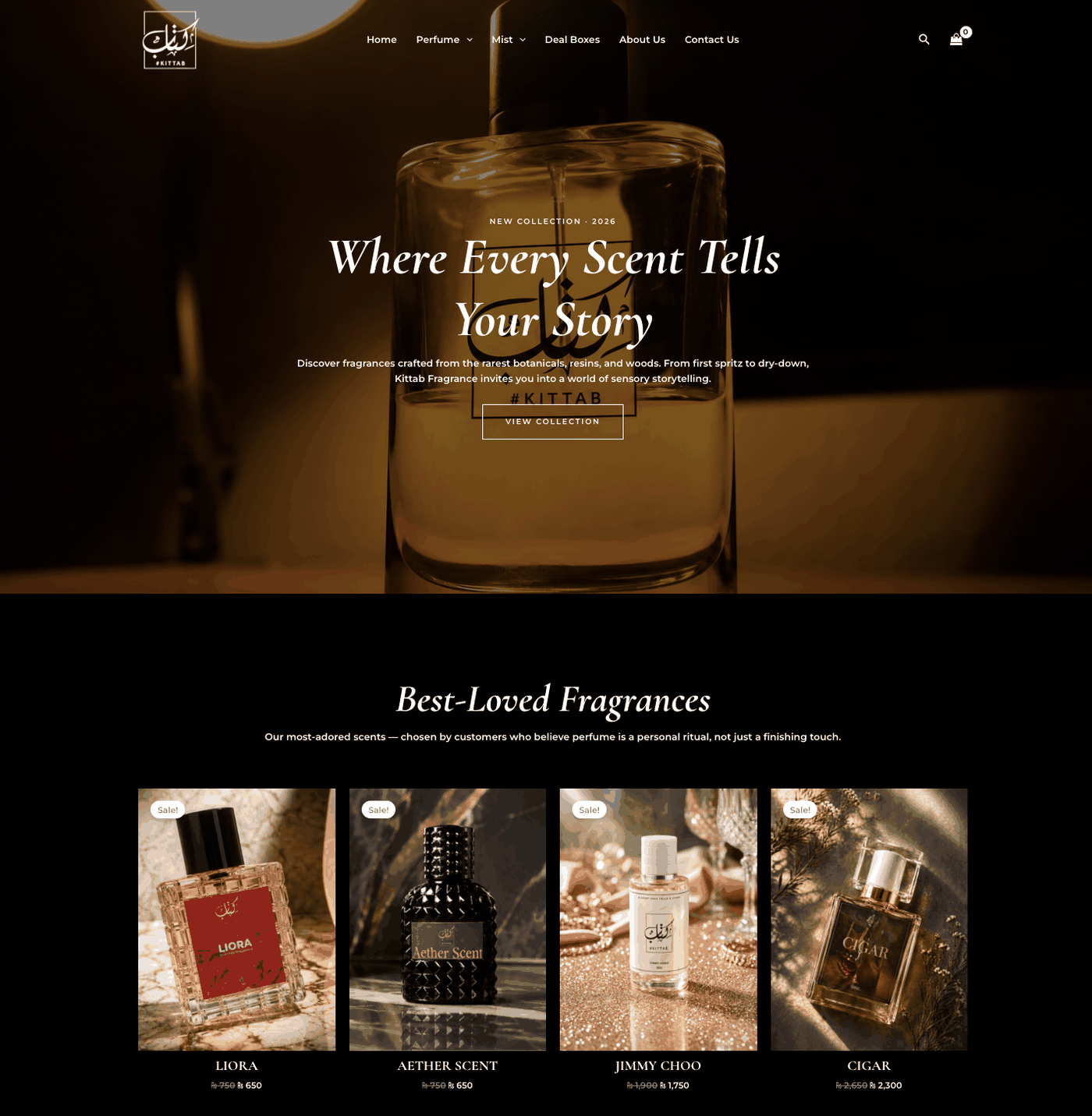 Kittab Fragrances — WordPress Store screenshot