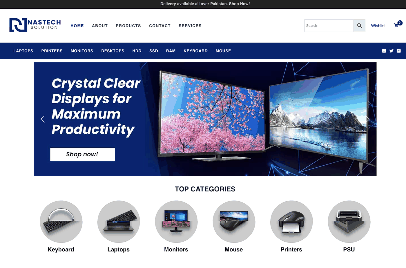 Nastech — IT & Electronics Store screenshot
